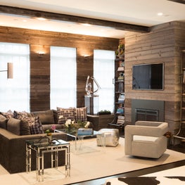 Incredible Feature Wall for Fireplace, incl. MGBW Swivel Chair