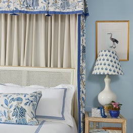 Blue and White Bedroom