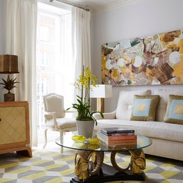 The second-floor reception room in a Belgravia, London townhouse.