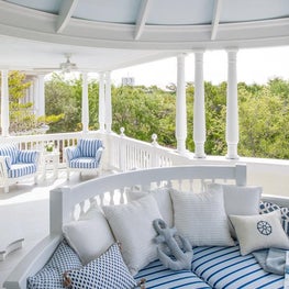 Second Floor Porch, Seaside Avenue Residence, Seaside, Florida
