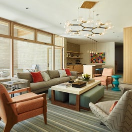 Tahoe Marvel, Game Room with built in bar and custom coffee table.