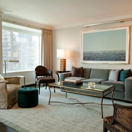 Clean Transitional Formal Living Room - Manhattan House, New York, New York 