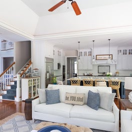 Coastal Kitchen and Sitting Area