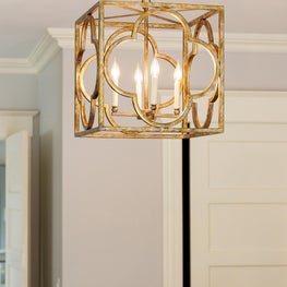 Clover brass lantern in bedroom by Sophia Shibles Interiors