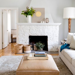 Restored Living Room in a 1920s Tudor Cottage - Irvington, New York