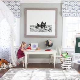 Kids' Playroom - Nashville, TN. Large Scale Framed Black + White Photography