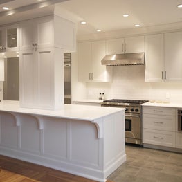 Contemporary Prewar Apt, Custom Open Kitchen/Cabinetry with Island