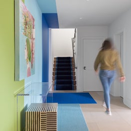 Portfolio: Colorful Hallway Modeled After Houston's Sugar & Cloth Wall