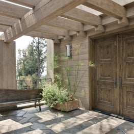 Rustic Brentwood Hillside Modern