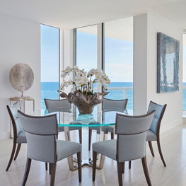 Palm Beach Oceanside Sophistication Dining Room