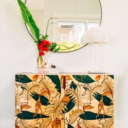 Entryway Console at Beach House in Anna Maria, Florida 