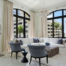 Palm Beach Urban Glamour LIving Room - Annie Santulli Interior Design