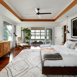 Lake Austin Remodel, Master Bedroom with David Drebin Photo