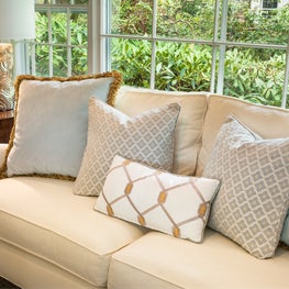 Pattern Play with Scale for these Pretty Pillows