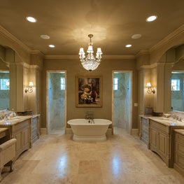 Custom built master bath