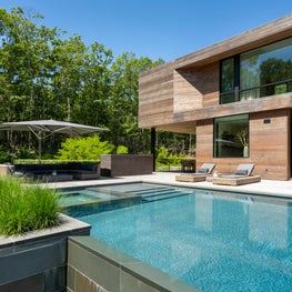 Old Sag Harbor Road Pool & Rear View