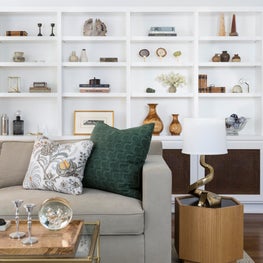 Living Room with Open Shelving