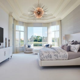 Elegant Golf Manor Master Bedroom