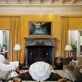 Tuscan Villa Style Home Inspired by Italian Classicism - Living Room