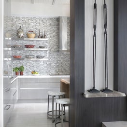 Modern ethnic kitchen with tribal accents