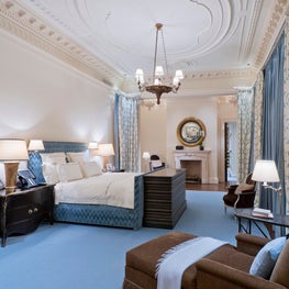 Interior Architecture of Miami Indian Creek Home featured in Architectural Digest - Master Bedroom 