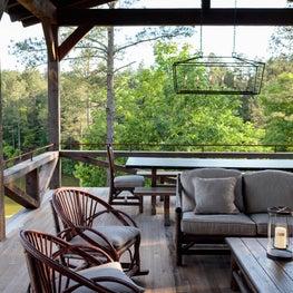 South Carolina Hunting Lodge Covered Terrace