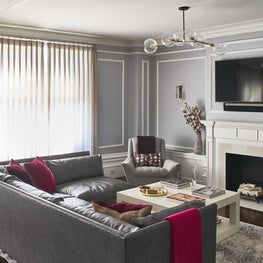 Sitting room in grey tones