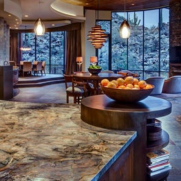 Selecting materials and finishes was contingent on the fact this kitchen is both inside and out.