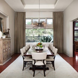 Transitional Dining Room - Lake Austin Residence, Austin, TX 