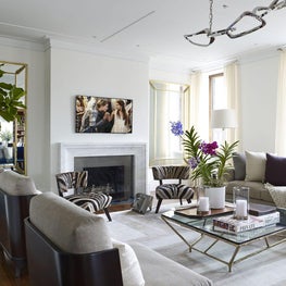 Upper East Side Apartment, Modern Living Room, Light Filled Space 