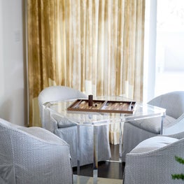 Game Room Featuring Acrylic Game Table