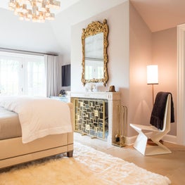 Seattle. Bedroom with Louis XV Provencal Mirror from Jean-Luc Ferand.