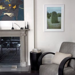 Upper East Side Apartment, Living Room w/ custom designed rug