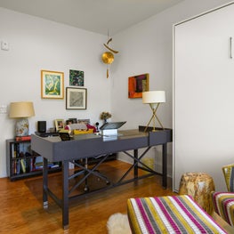 Her Home Office in Contemporary Condominium