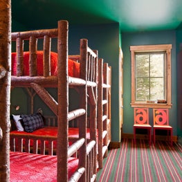 Colorful Guest Bedroom with Bunk Beds - Park City 