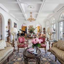 A classical Palm Beach enfilade in a waterfront estate