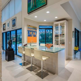 Florida Residence for Contemporary Painting and Art Glass Collectors