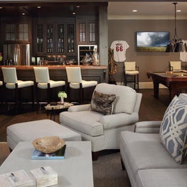 Buckhead Residence Basement Bar and Living Space
