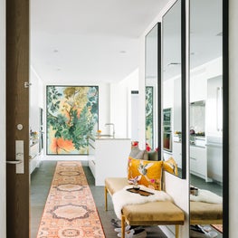 Hudson River View Apartment - Hallway into Kitchen Vignette 
