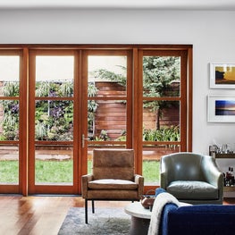 Cool On The Hill San Francisco Living Room with Garden View