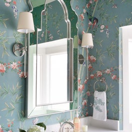 Colorful and Vibrant Powder Bathroom