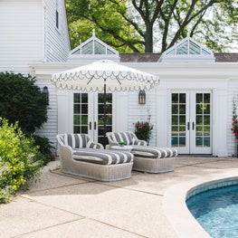 Chic Pool Area Northfield Residence