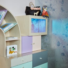 Tribeca Residence, Nursery Custom Cabinet Detail