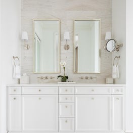 A gorgeous guest bath. 