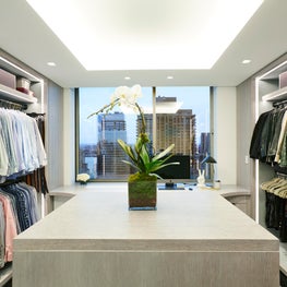 Upper West Side Duplex Closet with island
