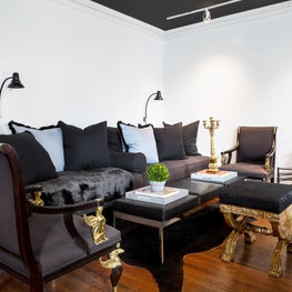 Lake Shore Drive Residence No. Living Area Revisited with an Empire Candelabra.