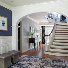 New Traditional Home. Formal Entry Hall.