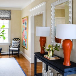 Trellis Home Design_Hingham Colorful Hallway