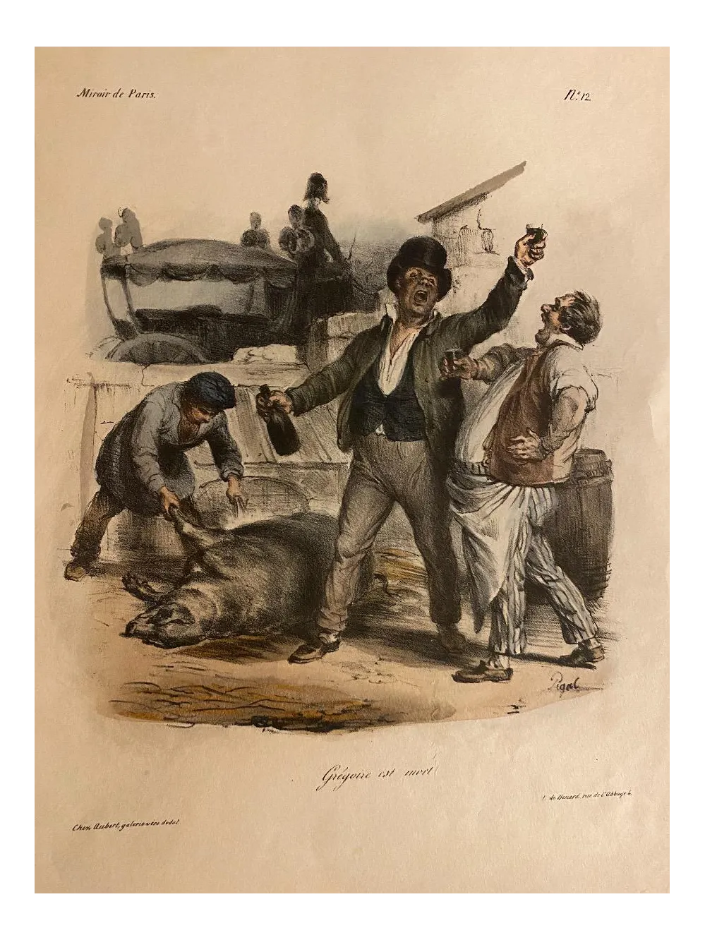 Edme-Jean Pigal, Gregoire Is Dead!, Lithograph, 19th Century2020 Pokémon mug misdo collaboration mister donuts