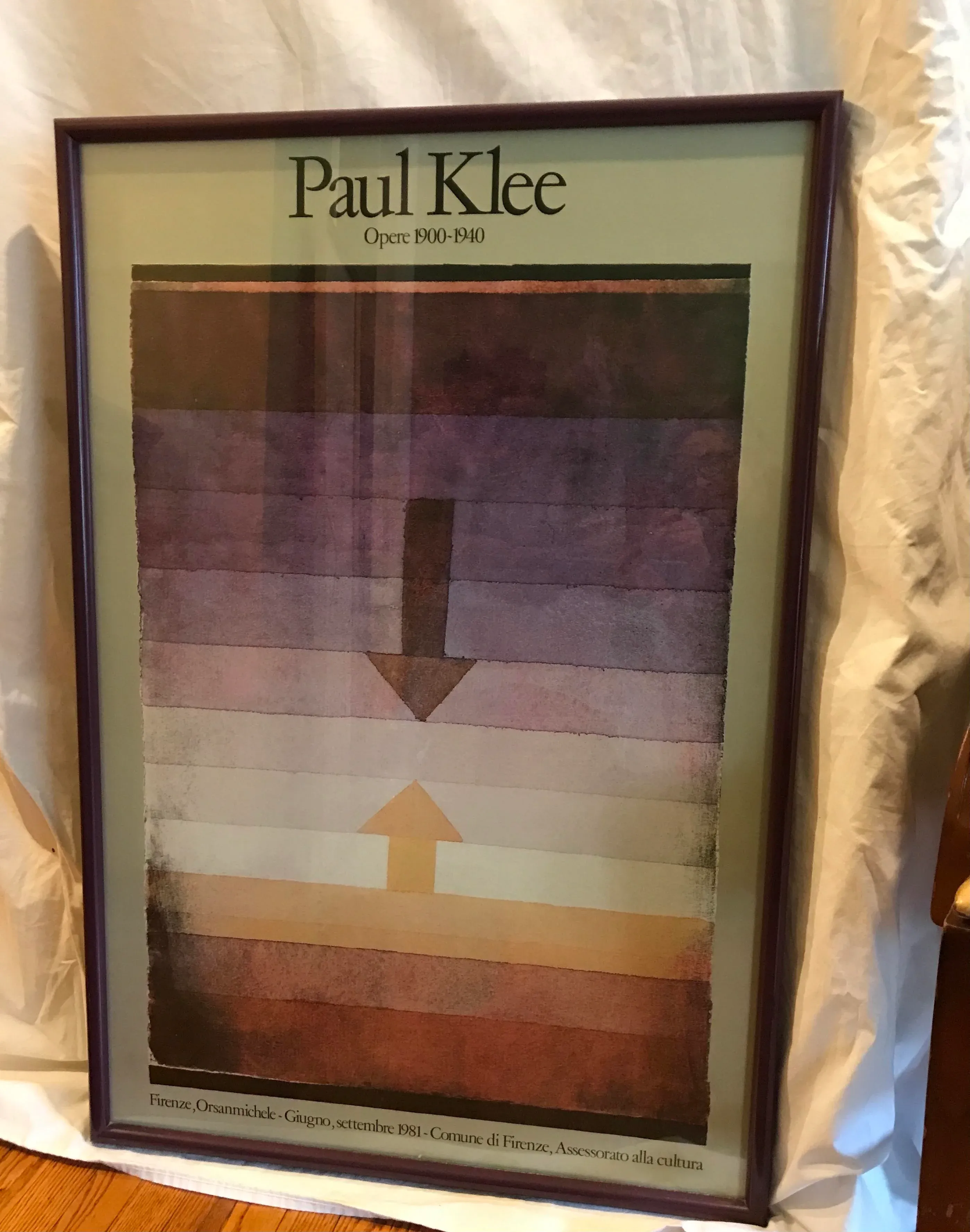 1981 Paul Klee Italian Exhibition Poster, Framed